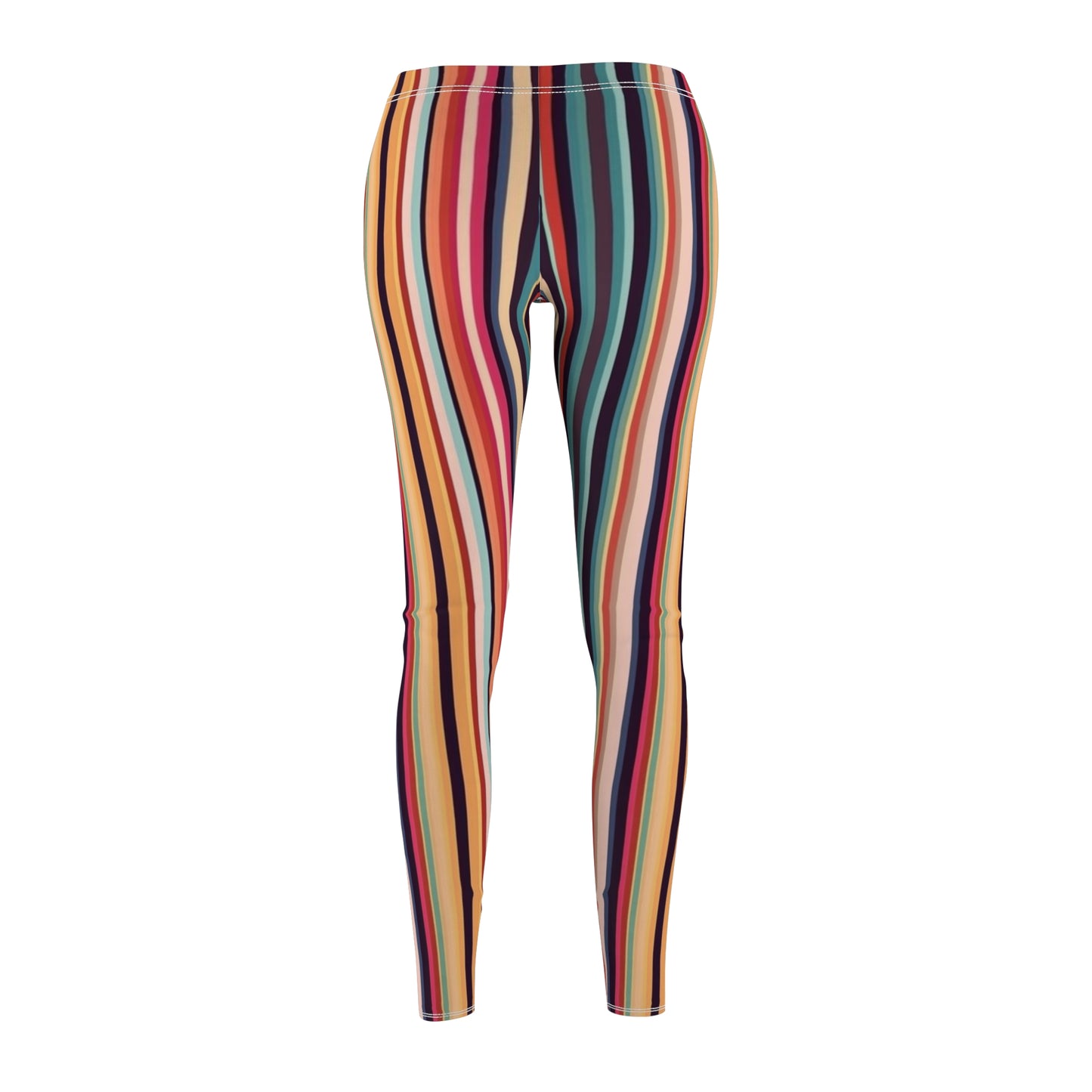 Retro Multicolor Print Women's Leggings