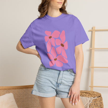 Pink Petal Bloom Garment-Dyed Women's T-Shirt