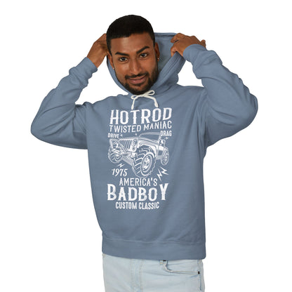 Hotrod Twisted Maniac America's Bad Boy Lightweight Hooded Sweatshirt