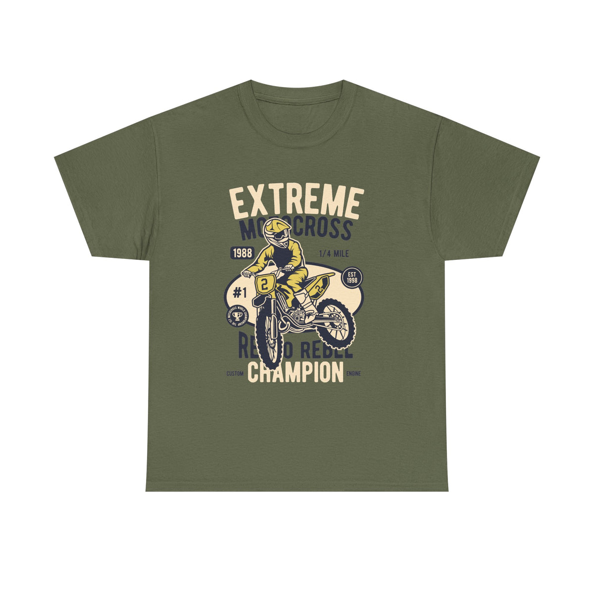 Extreme Motocross Retro Racing Champion T-Shirt