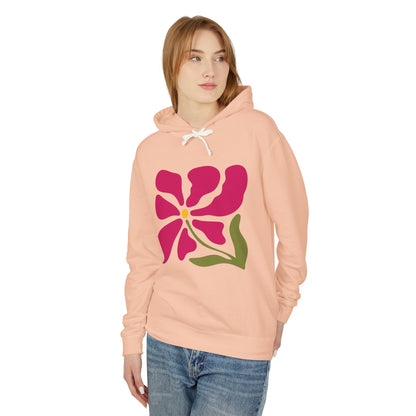 Floral Abstract Flower Lightweight Women's Hooded Sweatshirt