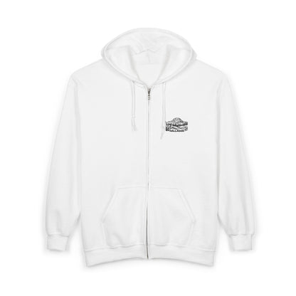Hallasan Embroidered Chest Logo Zipper Hooded Sweatshirt