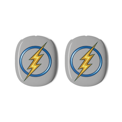Lightning Bolt AirPods Max Shell Case Cover Gen 1 and Gen 2, Grey