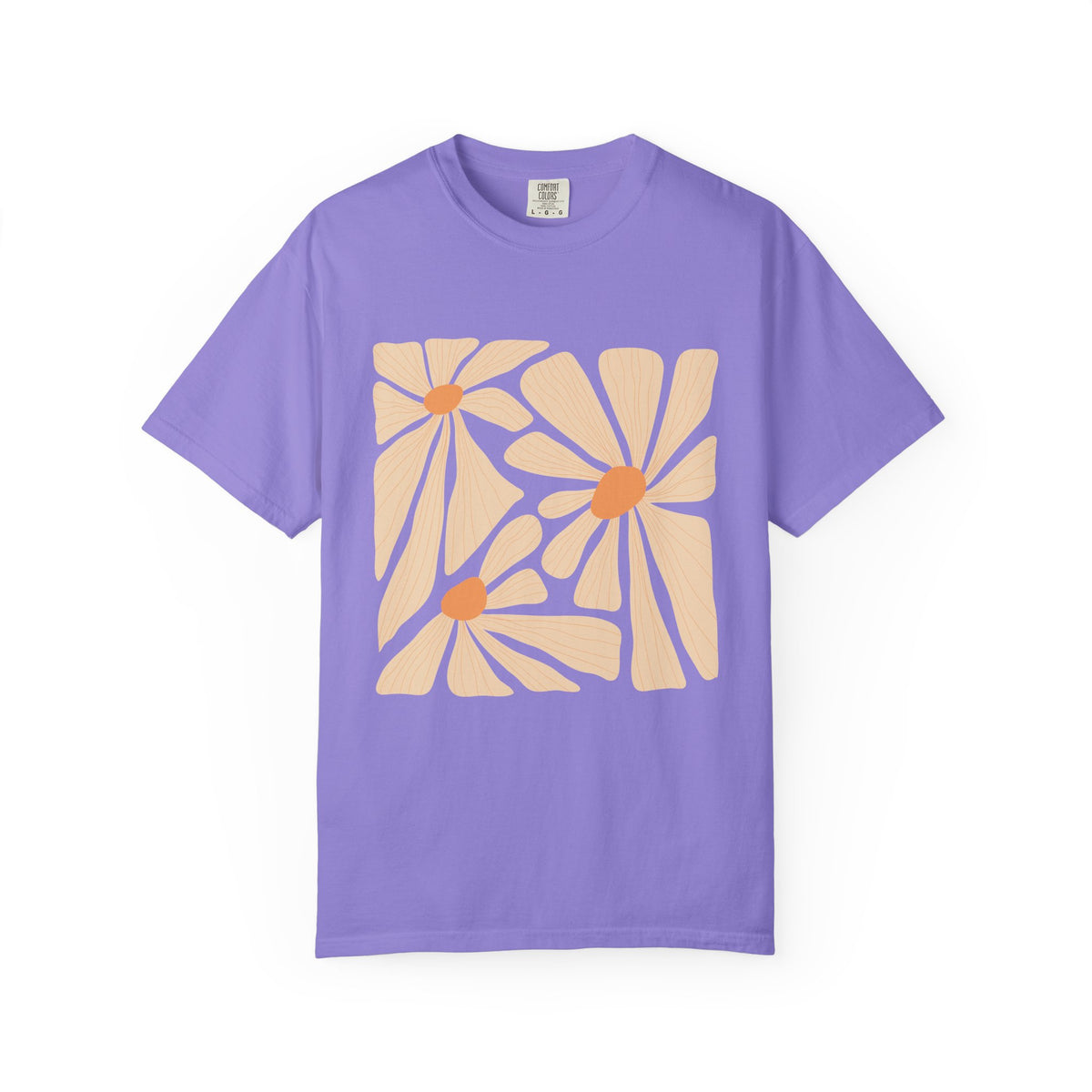 Daisy Square Garment-Dyed Women's T-Shirt