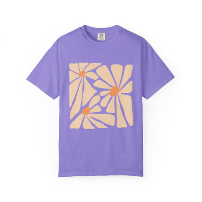 Daisy Square Garment-Dyed Women's T-Shirt