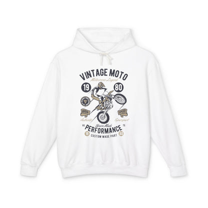 Vintage Moto Lightweight Hooded Sweatshirt
