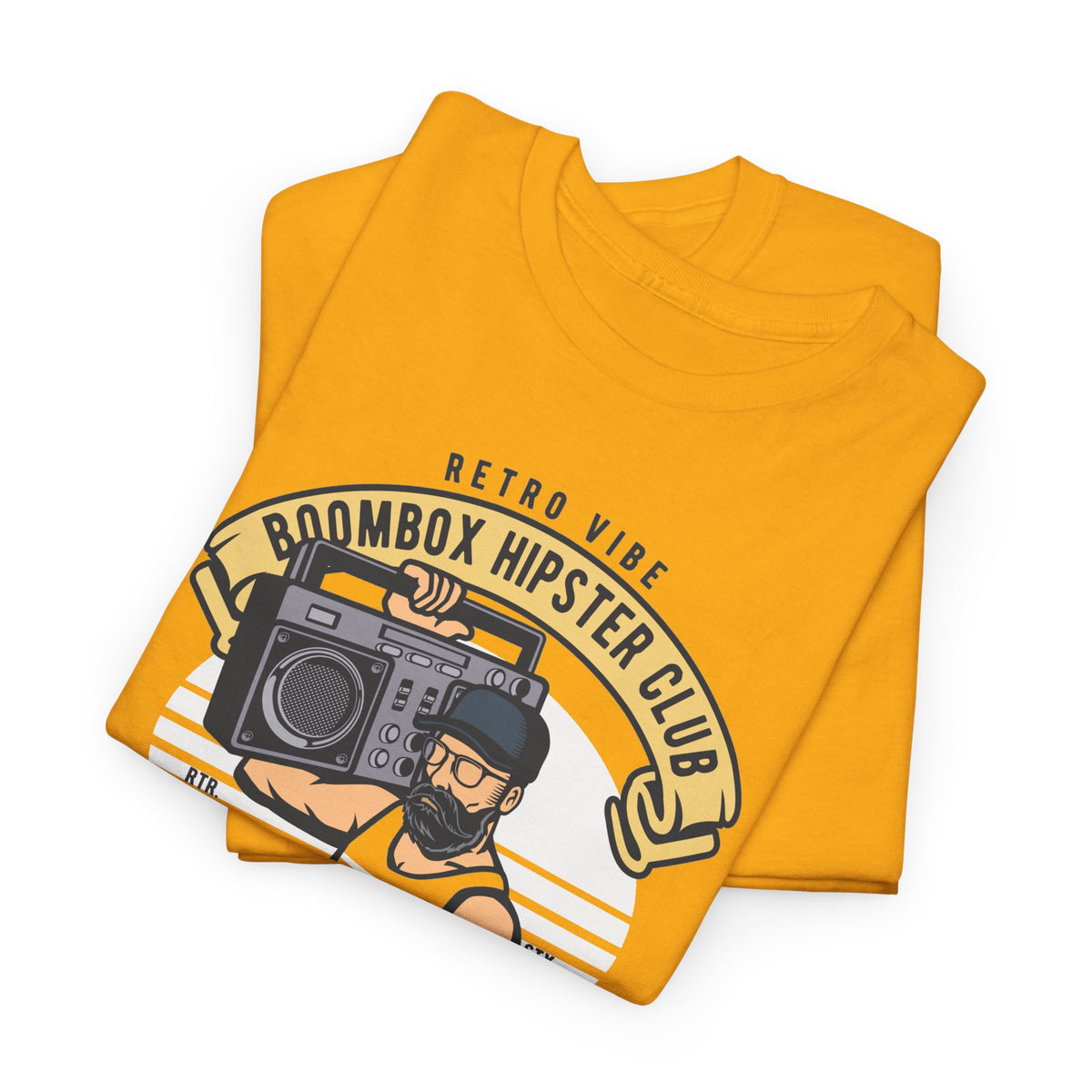 Retro Vibe Hipster Boombox Club T-Shirt