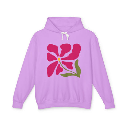 Floral Abstract Flower Lightweight Women's Hooded Sweatshirt