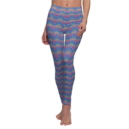 Colorful Psychedelic Patterned Women's Leggings