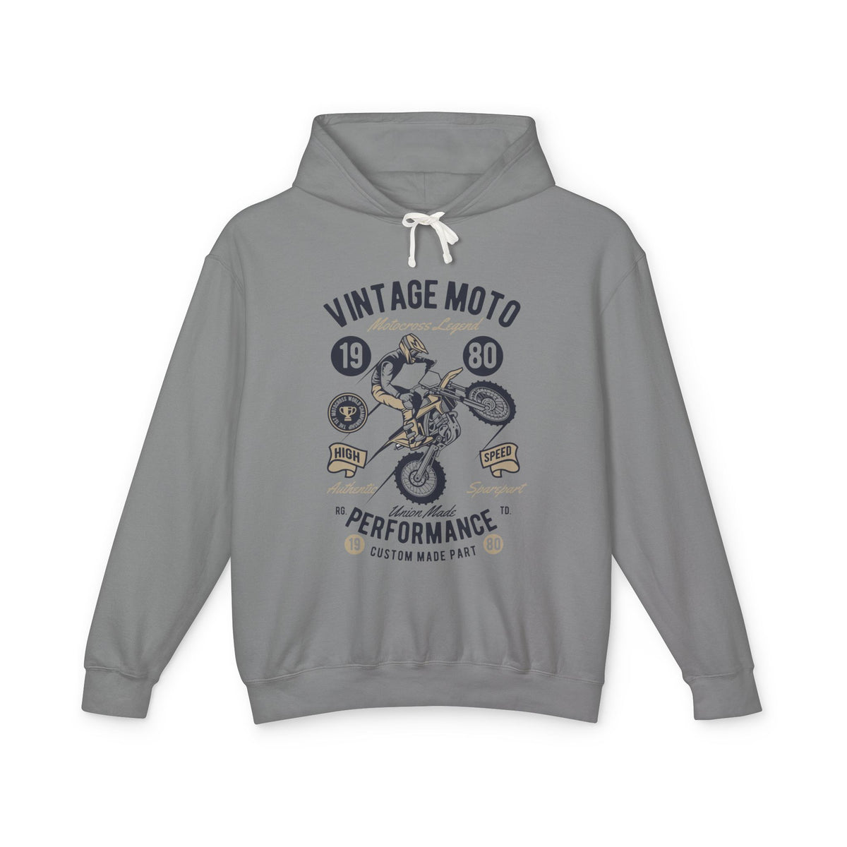 Vintage Moto Lightweight Hooded Sweatshirt