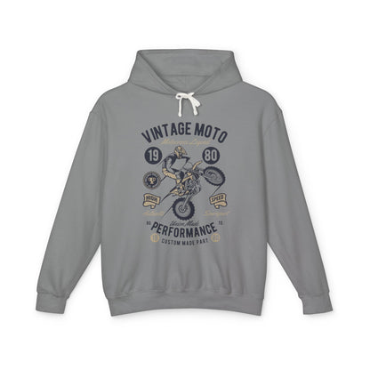 Vintage Moto Lightweight Hooded Sweatshirt