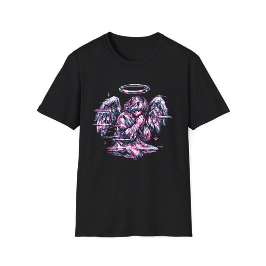 Pixelated Angel Graphic Women's Tee