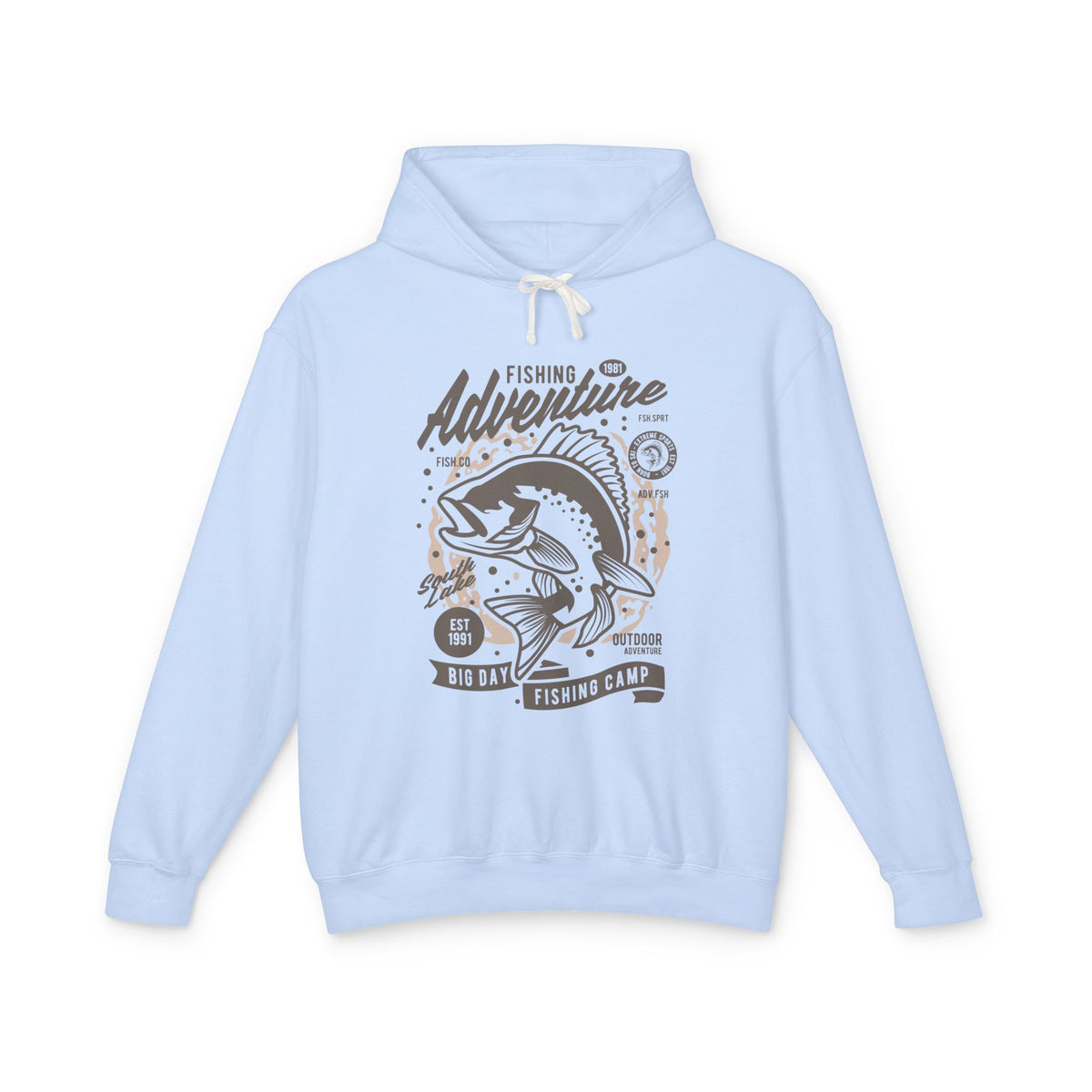 Fishing Adventure Lightweight Hooded Sweatshirt
