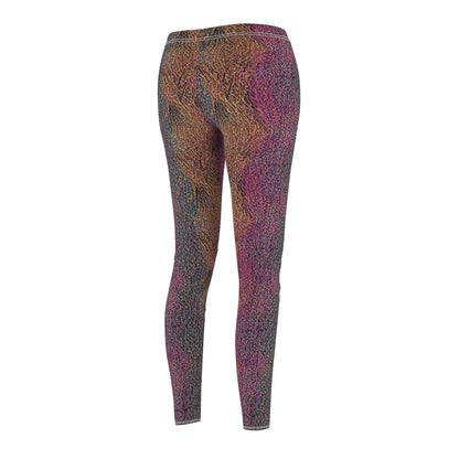Abstract Earth-Tone Women's Leggings