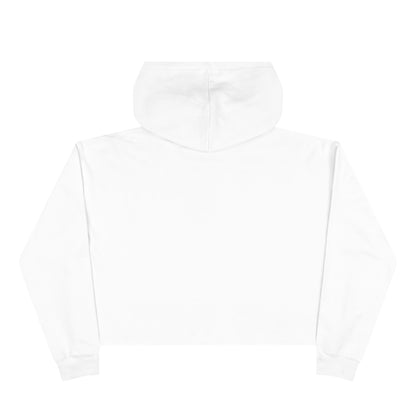 Retro Pink Daisy Graphic Crop Hoodie