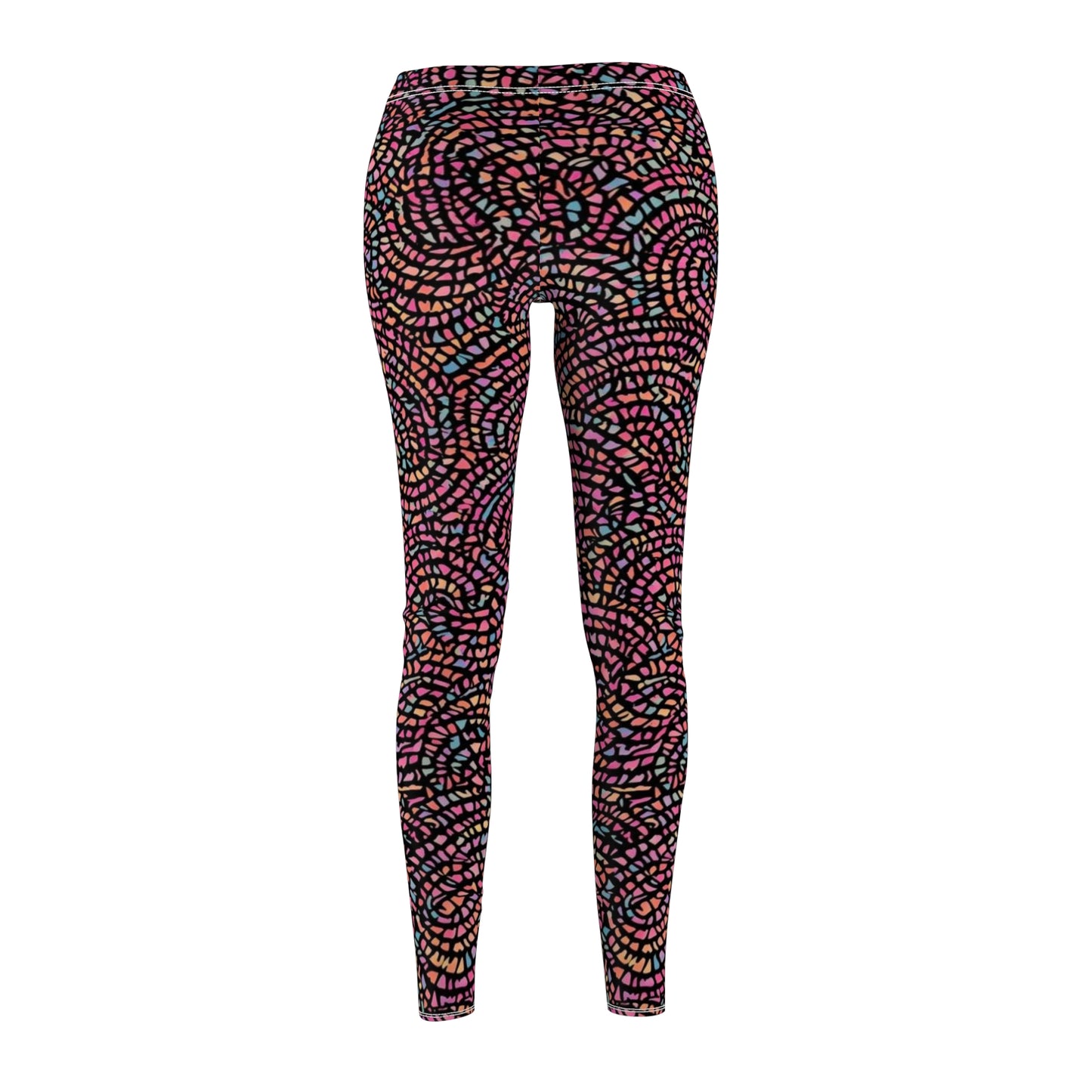 Colorful Mosaic Swirl Women's Leggings