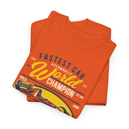 Fastest Car World Champion Vintage Auto Design T-Shirt