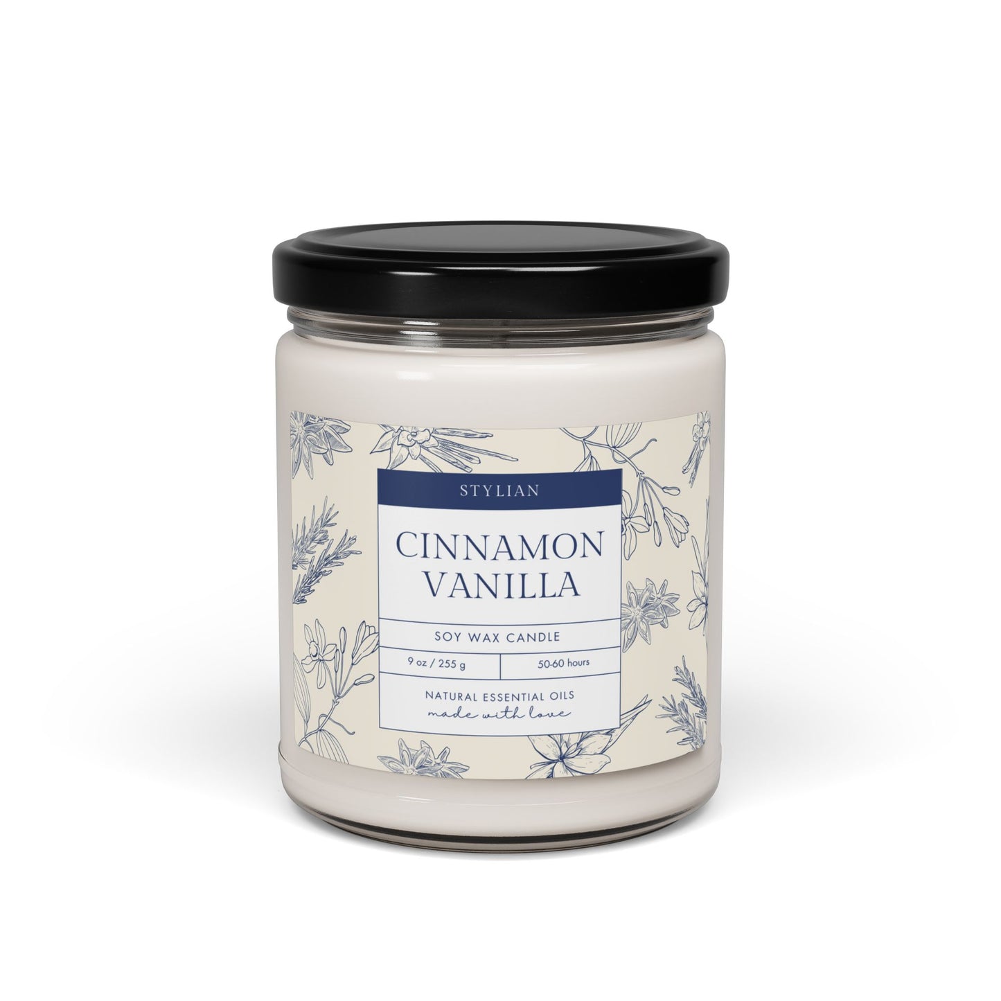 Cinnamon Vanilla Soy Candle 9oz