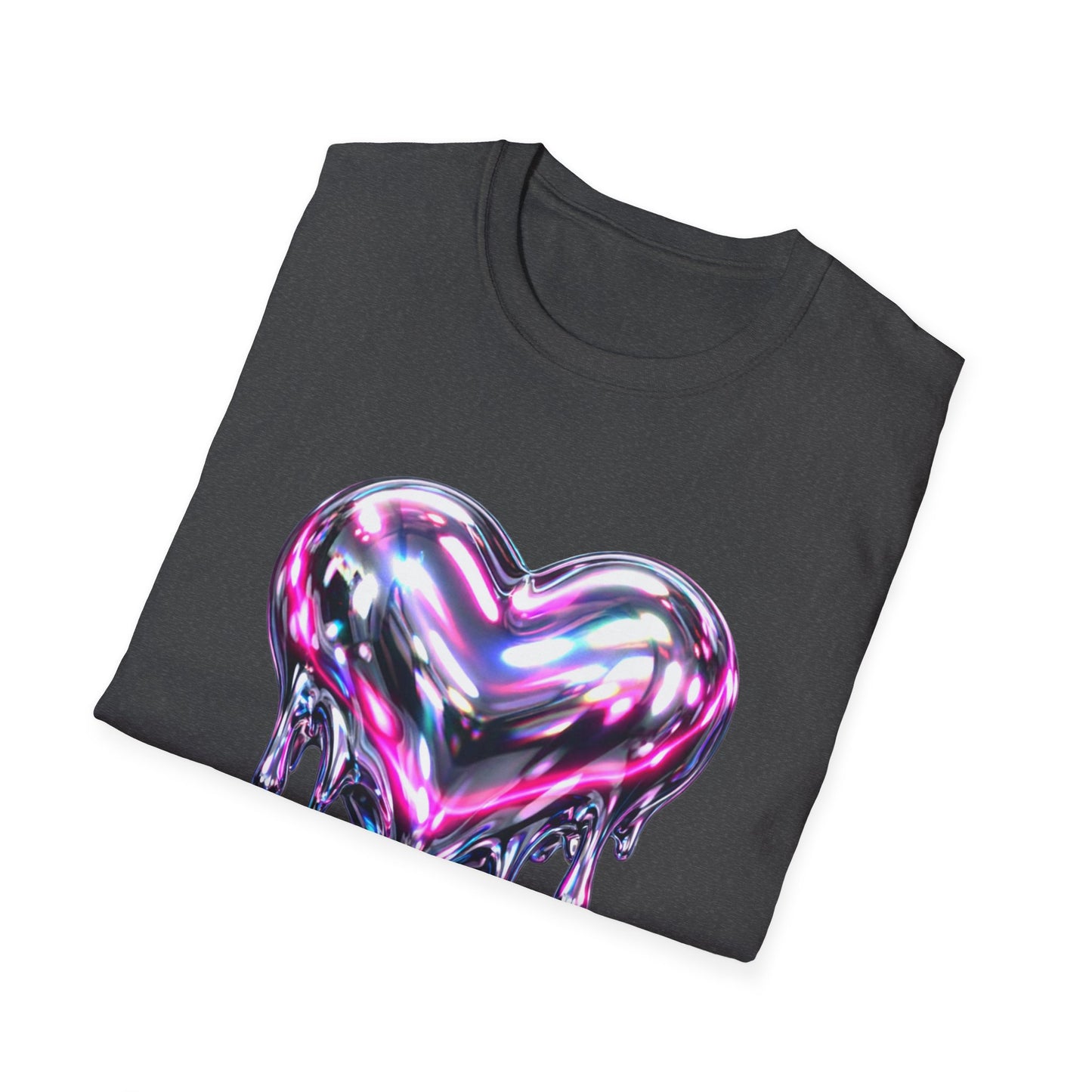 Liquid Chrome Heart Women's T-Shirt