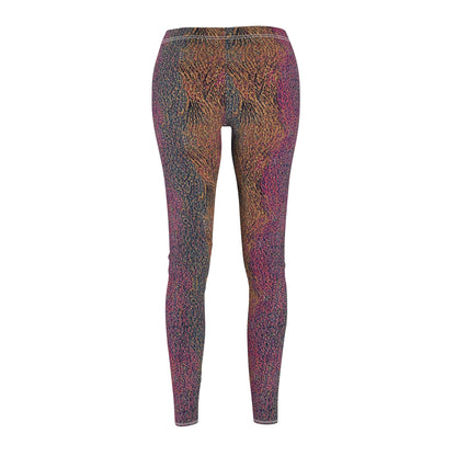Abstract Earth-Tone Women's Leggings