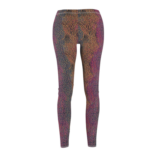 Abstract Earth-Tone Women's Leggings