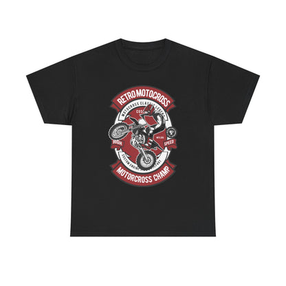 Retro Motocross Champion Motorcycle Racing T-Shirt