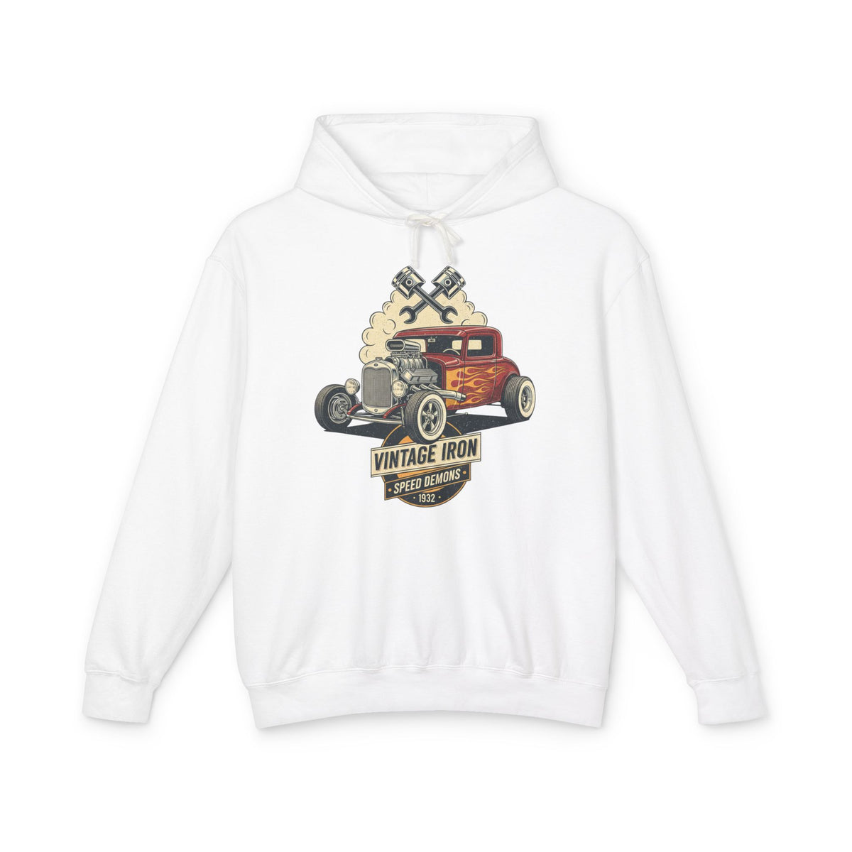 Vintage Iron Speed Demons Lightweight Hooded Sweatshirt