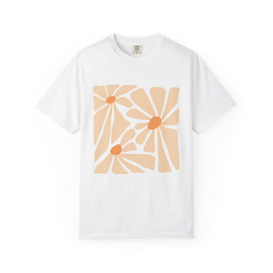 Daisy Square Garment-Dyed Women's T-Shirt