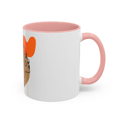 Abstract Line Art Woman Accent 110z Mug