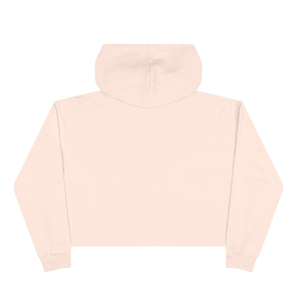 Pink Retro Flower Graphic Crop Hoodie