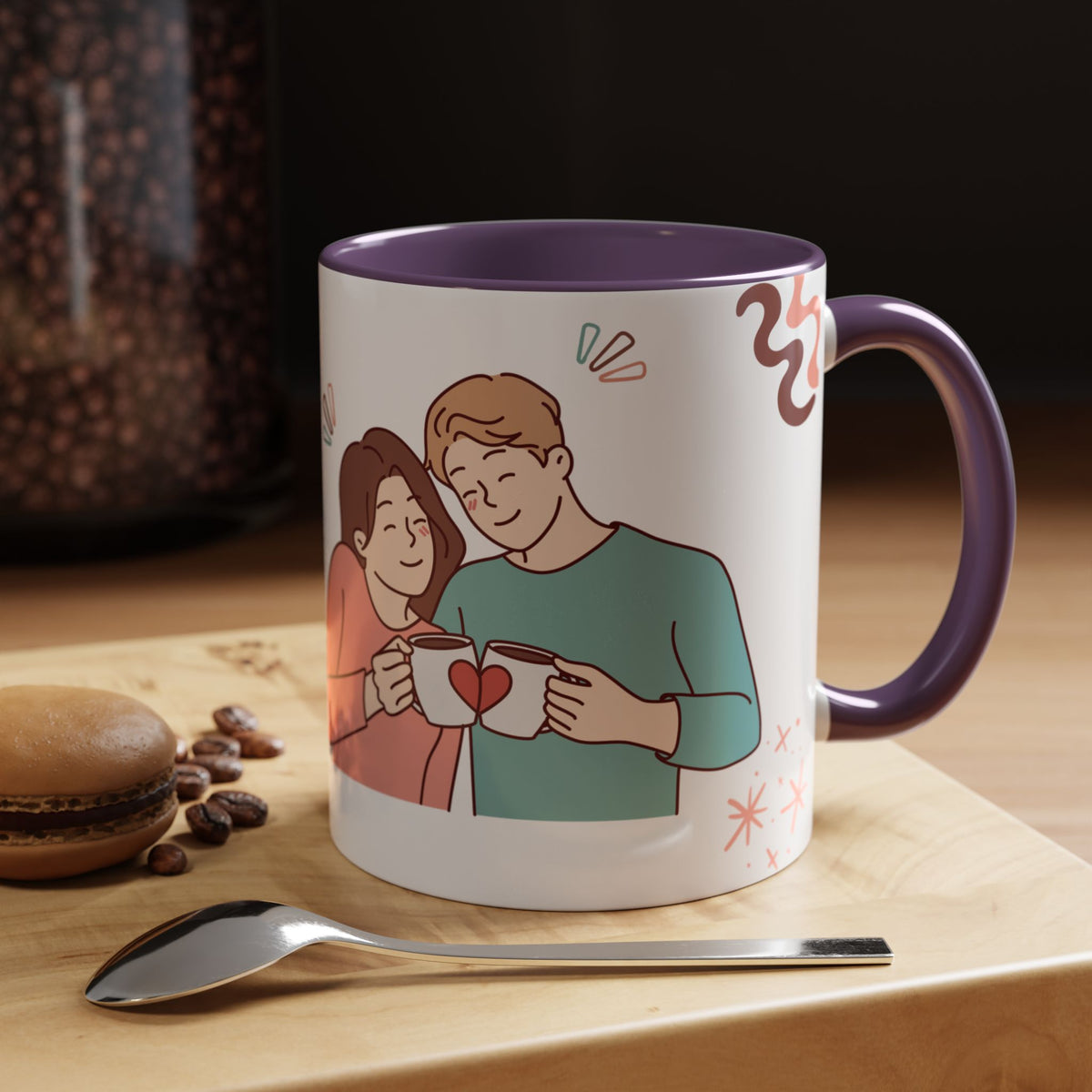 Cute Romantic Heart Design 11oz Mug