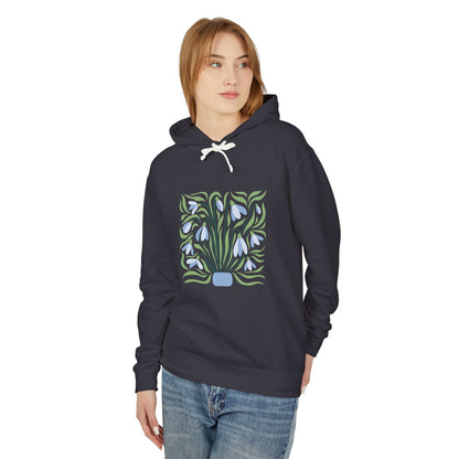 Botanical Vase Lightweight Women's Hooded Sweatshirt