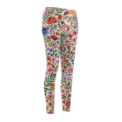 Floral Garden Watercolor Women's Leggings