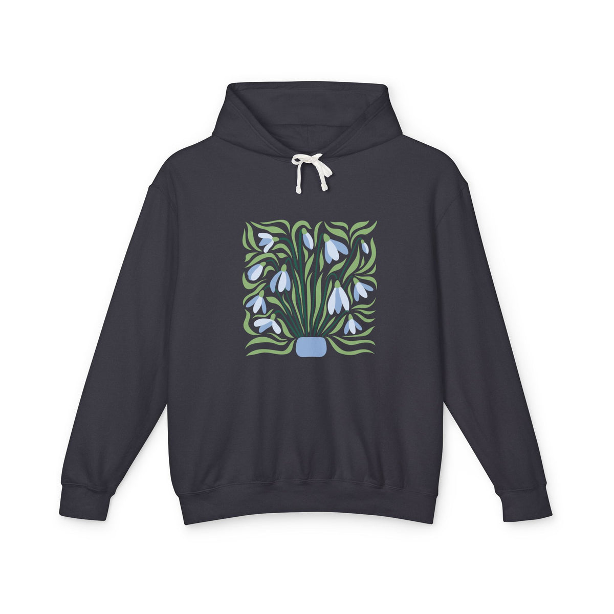 Botanical Vase Lightweight Women's Hooded Sweatshirt
