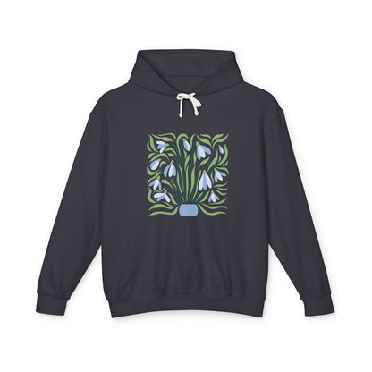 Botanical Vase Lightweight Women's Hooded Sweatshirt