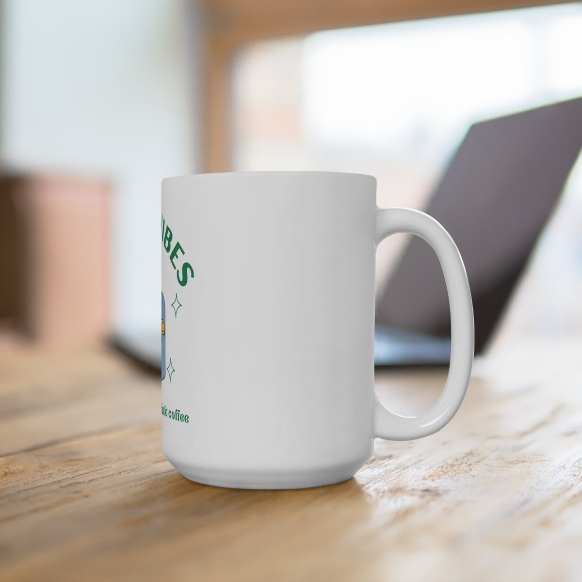 Good Vibes Alien 15oz Coffee Mug