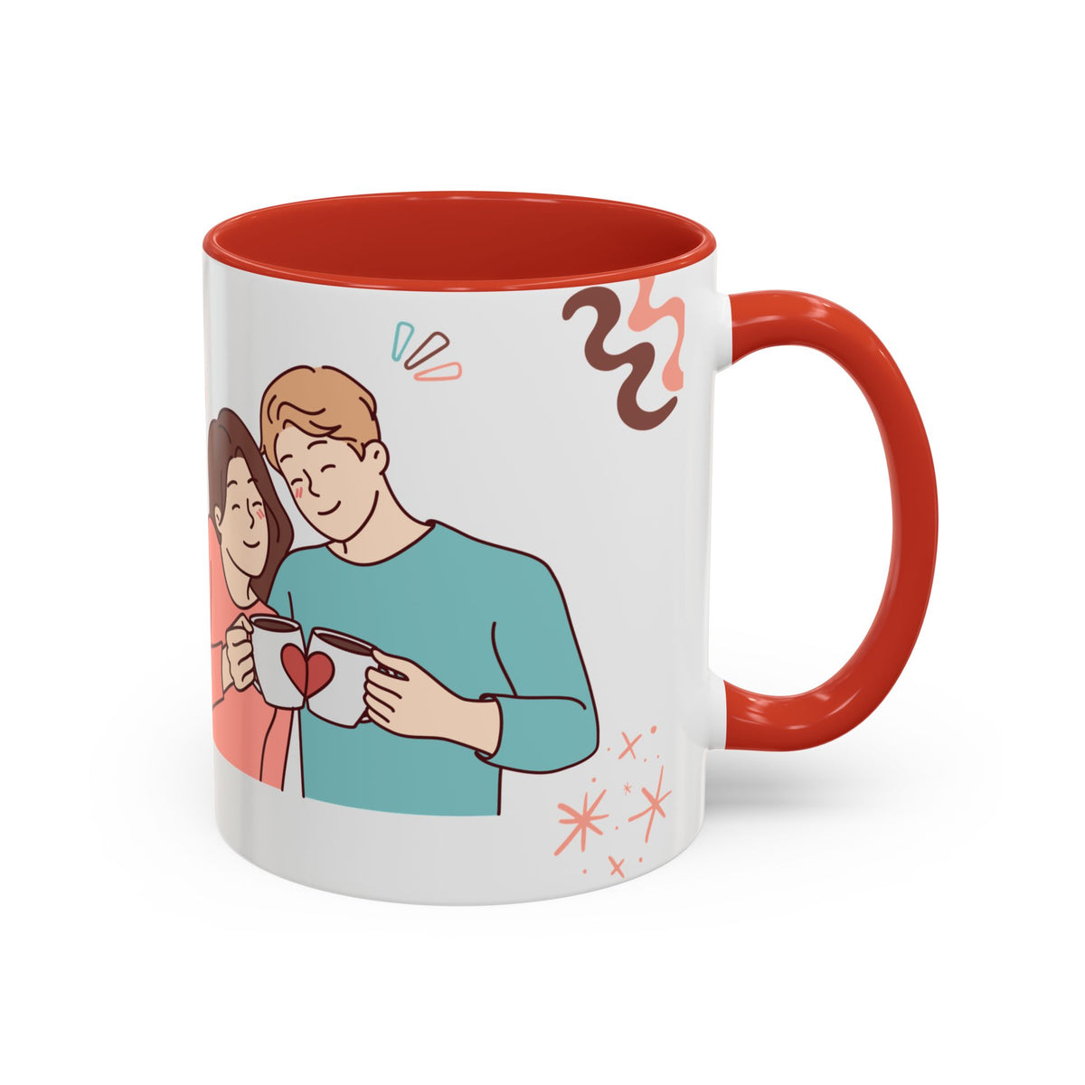 Cute Romantic Heart Design 11oz Mug