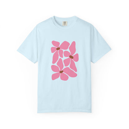 Pink Petal Bloom Garment-Dyed Women's T-Shirt