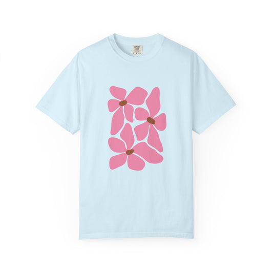 Pink Petal Bloom Garment-Dyed Women's T-Shirt