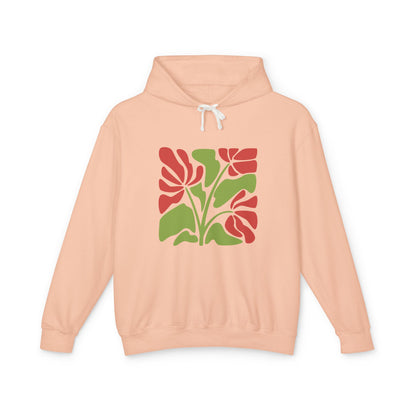 Botanical Floral Lightweight Women's Hooded Sweatshirt