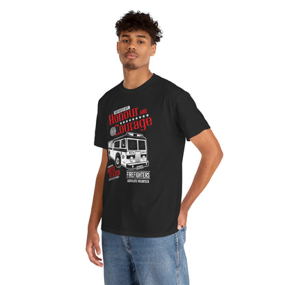 Honour and Courage Firetruck Men's Tee