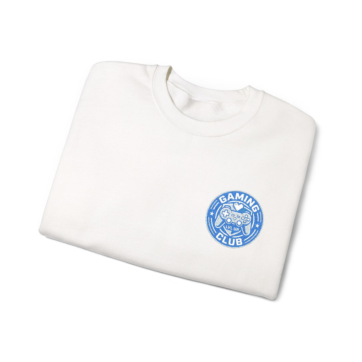 Gaming Club Embroidered Chest Logo Crewneck Sweatshirt