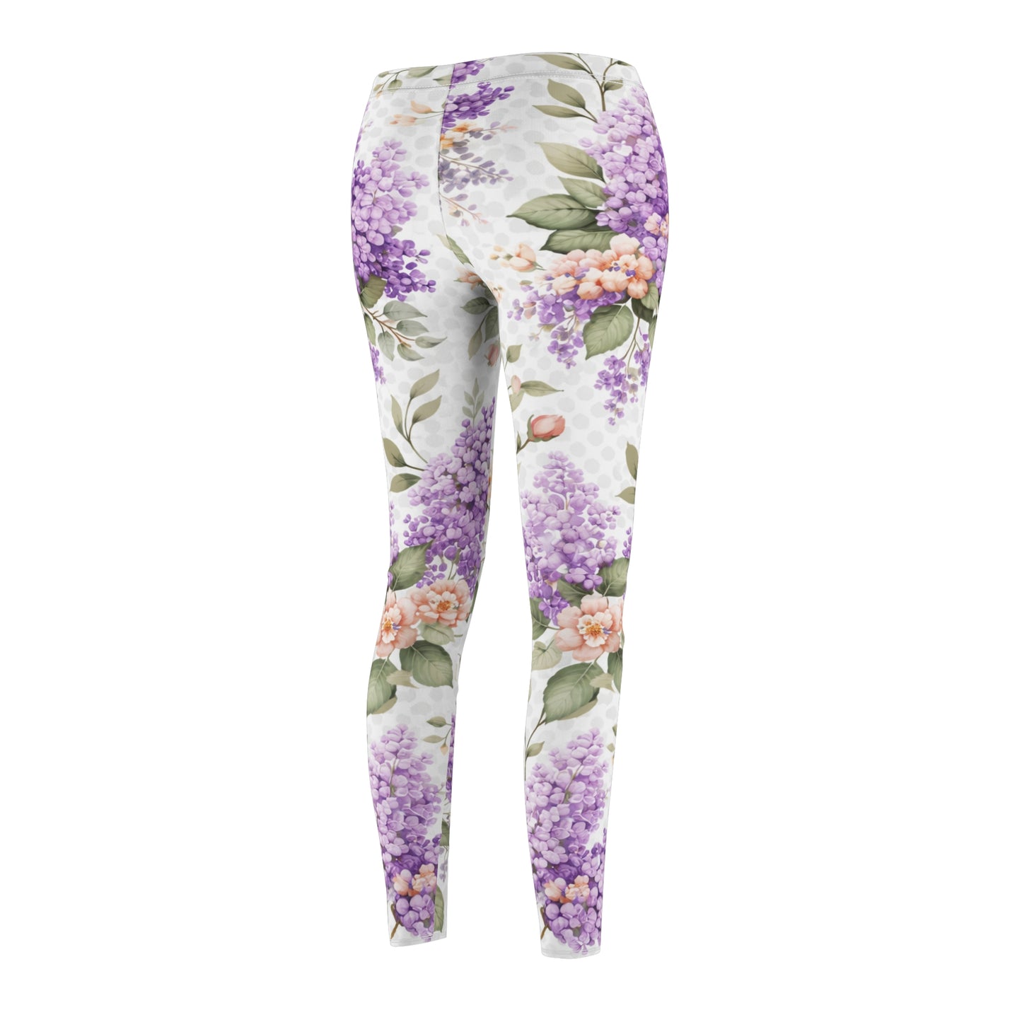 Floral Lilac Watercolor Women's Casual Leggings