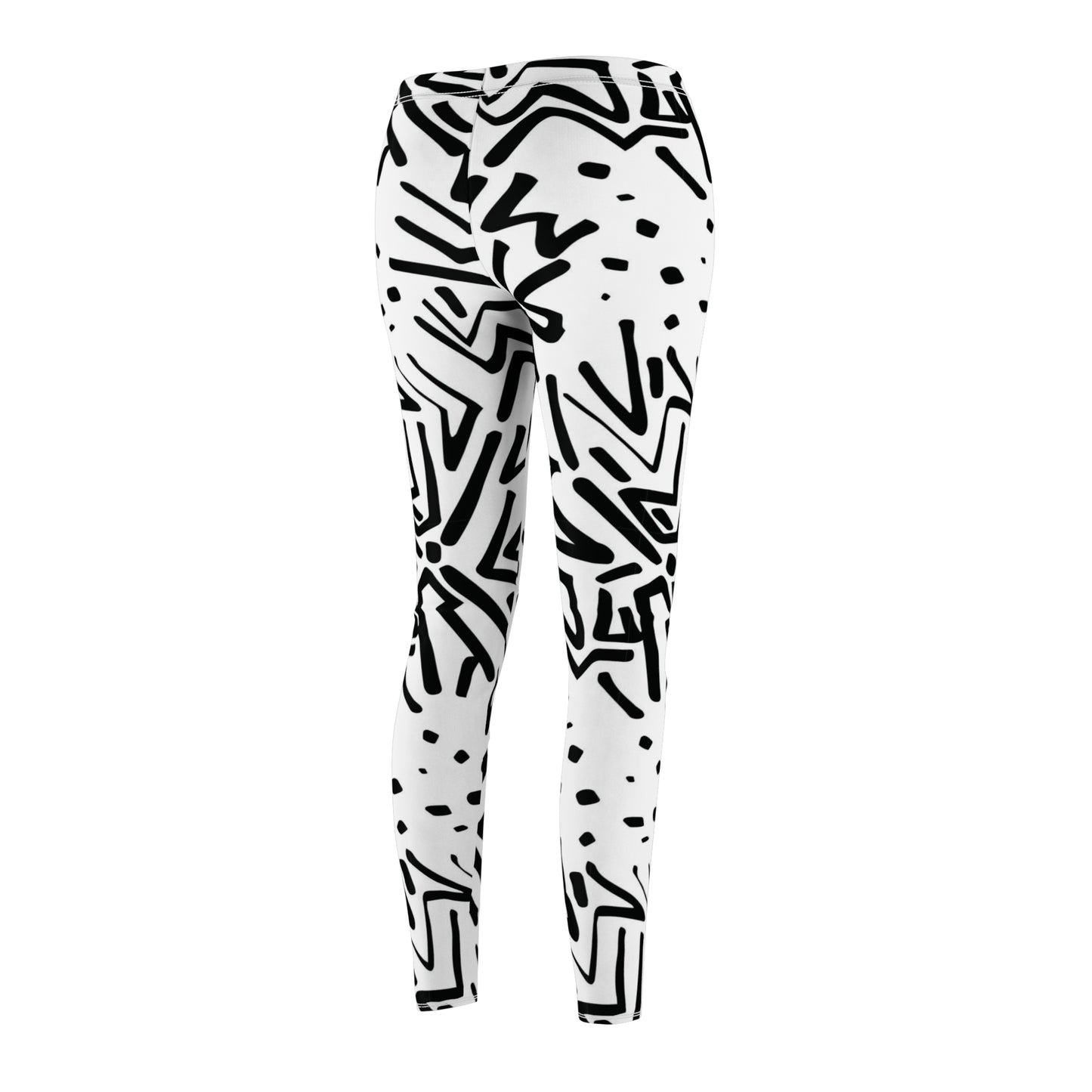 Graphic Doodle Print Women's Casual Leggings