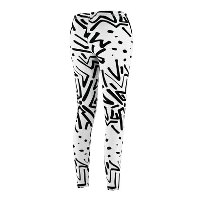 Graphic Doodle Print Women's Casual Leggings
