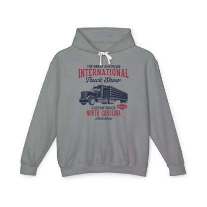 Great American International Truck Show North Carolina Lightweight Hooded Sweatshirt