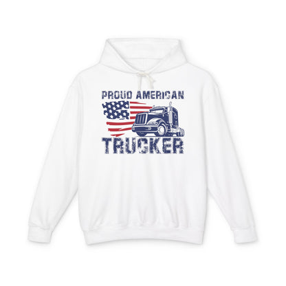 Proud American Trucker Lightweight Hooded Sweatshirt