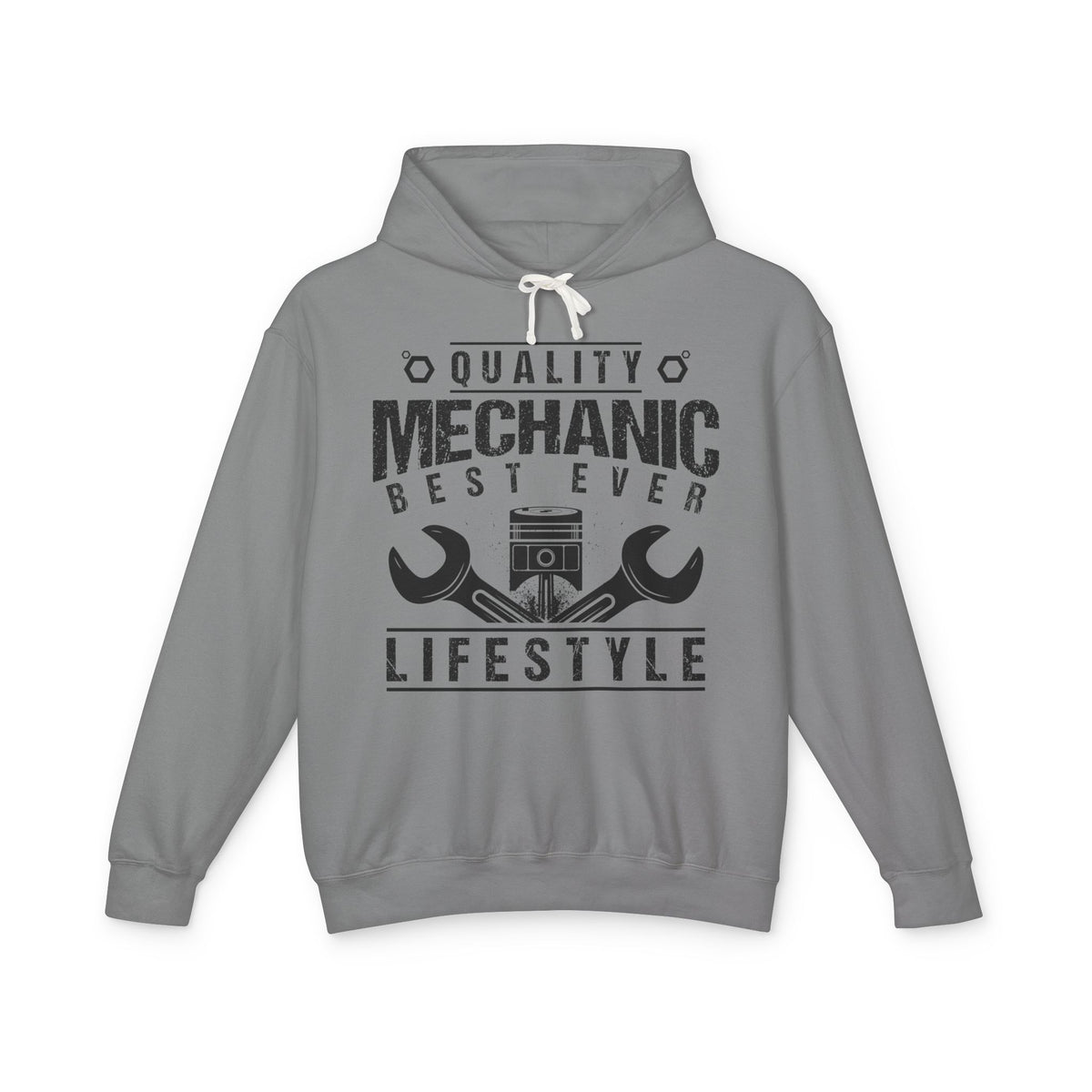 Quality Mechanic Best Ever Lifestyle Lightweight Hooded Sweatshirt
