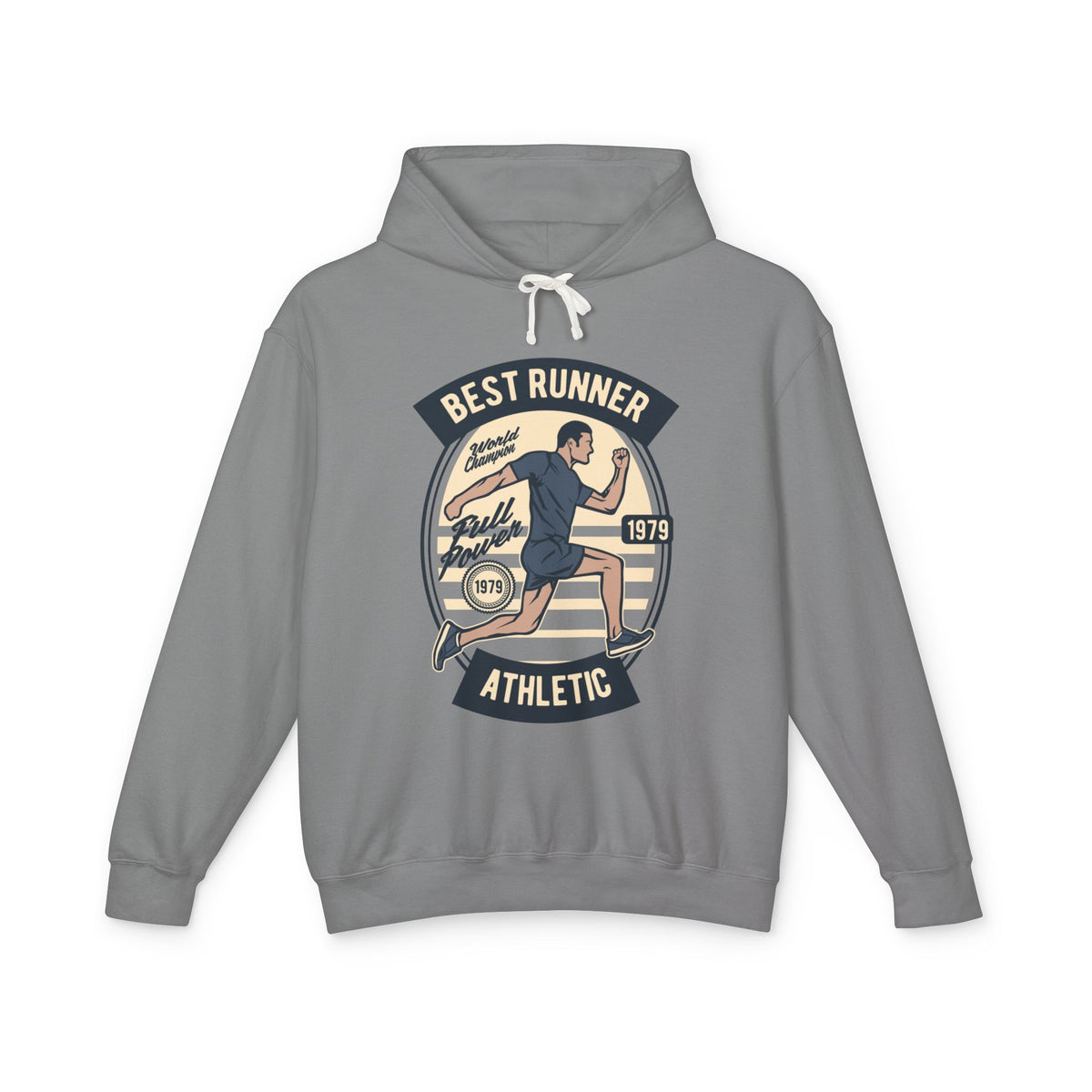 "Best Runner Athletic" Lightweight Hooded Sweatshirt