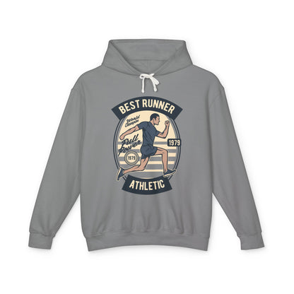 "Best Runner Athletic" Lightweight Hooded Sweatshirt